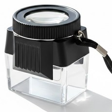 고배율 확대경 돋보기 루페 목걸이형, 블랙, 1개