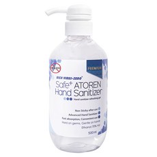 세이프플러스 아토렌 프리미엄 손소독제, 1개, 500ml