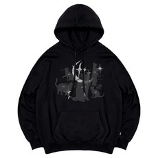 이스케이프프롬 키티 캣츠 프린트 후드티