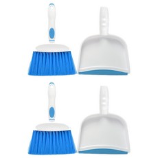 生活 King 歐美桌上清潔套刷組, 藍色 + 白色, 2組