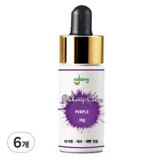 내팜 베이킹칼라 퍼플, 30g, 6개