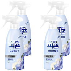 碧珍 噴霧式纖維除臭劑 藍色比安卡 原裝瓶, 490ml, 4個