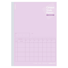 KOKUYO 國譽 Campus 雙週計畫罫筆記本A5, 粉紫色, 1本