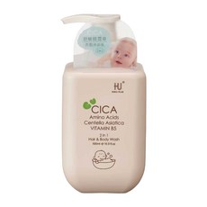 KU.KU Duckbill 酷咕鴨 KUKU PLUS 舒敏積雪草寶寶洗髮沐浴乳, 1瓶, 500ml