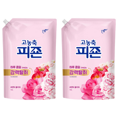 碧珍 高濃縮強力除臭經典衣物柔軟精 浪漫花香 補充包, 1.6L, 2個