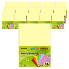 블루마토 A4 색상지 COVER PAPER CLP010 25p 세트, 10색, 16개