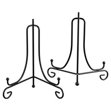 Cocoryou 東方風格相框盤子多用途底座, 2個, 黑色