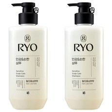 려 민감 앤 순한 탈모증상완화 샴푸 화이트 플로럴향, 480ml, 2개