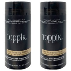 TOppiK 頂豐 增髮纖維 27.5g - 時尚微纖維髮絲 男女皆可使用, 暗金色 MEDIUM BLONDE, 2件