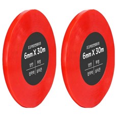 다다 초강력 양면테이프 6mm x 30m, 투명, 2개