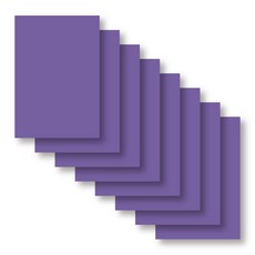 彩色厚紙板 1T 紫色, 8個, 4開