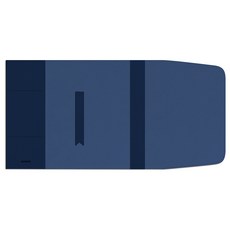 소이믹스 러브썸 가죽 북커버 + 북마크 세트 멀티 M, 네이비, 1세트