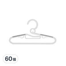 Livovo 兒童衣架30入, 白色/粉色/灰色, 60個