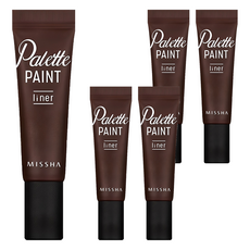 미샤 팔레트 페인트 젤 라이너 6g, 브라운, 5개