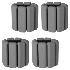 빈크루즈 요가 피트니스 손목 웨이트 팔찌 실리콘 조절 발목 스트랩 체육관 보호대, 그레이, 2개