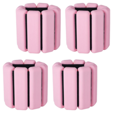 빈크루즈 요가 피트니스 손목 웨이트 팔찌 실리콘 조절 발목 스트랩 체육관 보호대, 핑크, 2개