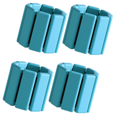 빈크루즈 요가 피트니스 손목 웨이트 팔찌 실리콘 조절 발목 스트랩 체육관 보호대, 블루, 2개