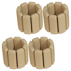 빈크루즈 요가 피트니스 손목 웨이트 팔찌 실리콘 조절 발목 스트랩 체육관 보호대, 카키, 2개