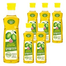 Ottogi Fresco 壓榨橄欖油, 500ml, 6瓶