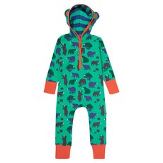 Piccalilly 皮卡儷儷 有機棉嬰幼兒連帽連身衣 (山熊) 18-24個月, 18~24個月