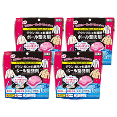 AIMEDIA 艾美迪雅 日本洗衣球 羽絨針織衫專用 含柔軟劑 抗菌防臭 無香性, 6顆, 4袋