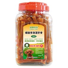 Chewy Time 健康時刻 小型犬 潔牙骨 長, 1桶, 1.3kg, 蝦紅素+雞肉