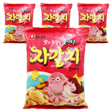 농심 자갈치, 90g, 4개