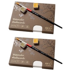 스몰트아트 워터컬러 포스트카드 130 300g 147 x 106 mm, A6, 24매, 2개
