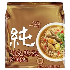 維力 一度贊 剝皮辣椒雞麵 185g, 3包