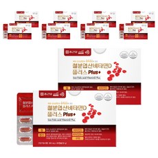 종근당 철분 엽산 비타민D 플러스, 60정, 10개