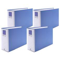 Heemang OFFICE POINT 2孔管型活頁夾 Br497E, 4個, 天藍色