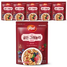 Post Golden格蘭諾拉水果麥片, 360g, 6包