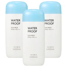 미샤 올 어라운드 세이프 블록 워터프루프 선 밀크 SPF50+ PA++++, 70ml, 3개