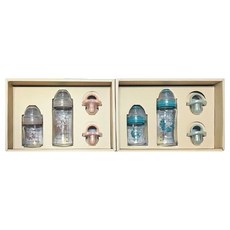 basilic 貝喜力克玻璃奶瓶禮盒 1入 - 安全耐熱玻璃材質 防脹氣設計, 莫蘭迪, 360ml