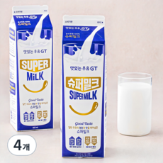 남양유업 맛있는우유GT 슈퍼밀크, 900ml, 4개