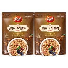 Post 杏仁胡桃脆麥片, 360g, 2包