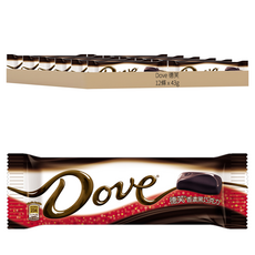 Dove 德芙 香濃黑巧克力, 43g, 12條