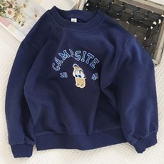 JOYMULTI 童款露營熊長袖大學T