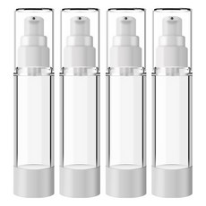 DM Corporation DM Beauty 便攜式泵乳液瓶扁平真空 100ml, 混色, 4個