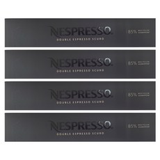 네스프레소 버츄오 더블 에스프레소 스쿠로 캡슐커피, 10g, 10개입, 4개 10g, 10개입, 4개