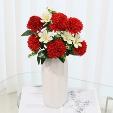 Garden in the City 人造花束, 1個, 紅色