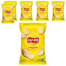 Lay's 樂事 洋芋片 美國經典原味, 59.5g, 6包