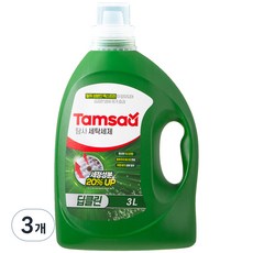 탐사 딥클린 세탁세제 세정성분 20% 강화 일반 드럼 겸용, 3L, 3개