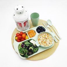 BEESEECH 擁擠孩童和成人便餐套組 6, 薄荷