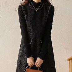 Poplar & C Litte A-line 一件, 黑色