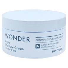 TONYMOLY Wonder 水潤保濕霜, 含74%冰川水保濕, 舒緩護理, 300ml, 1罐