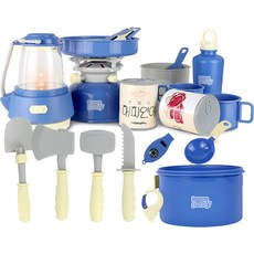 happyplay 擬真露營扮家家酒玩具組, 藍色