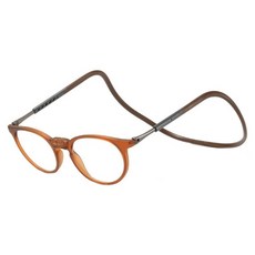 Quinta 磁吸掛脖防藍光老花眼鏡 200度 茶色, 1個, QTP003