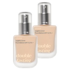 ETUDE 長效待肌無瑕輕粉底液, 2瓶, 19N1