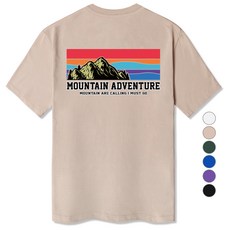 ILLUSO 男款山嶽探險標準棉質短袖T恤